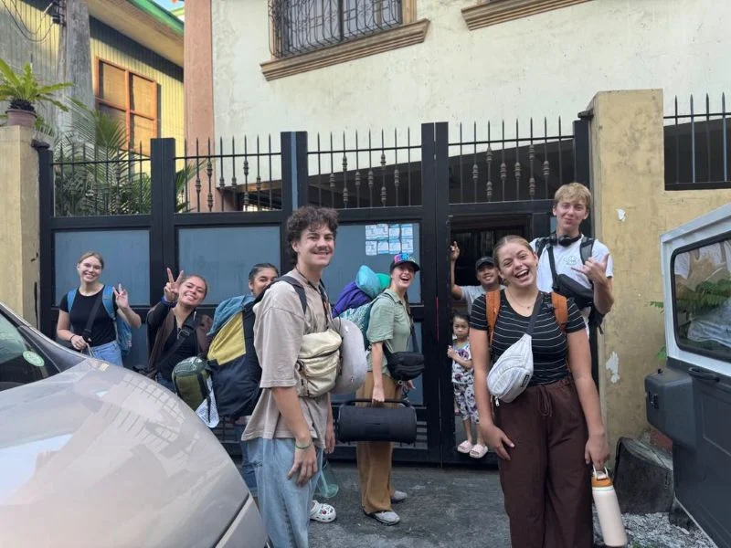 Hospitality Ministry team welcoming a visiting mission team