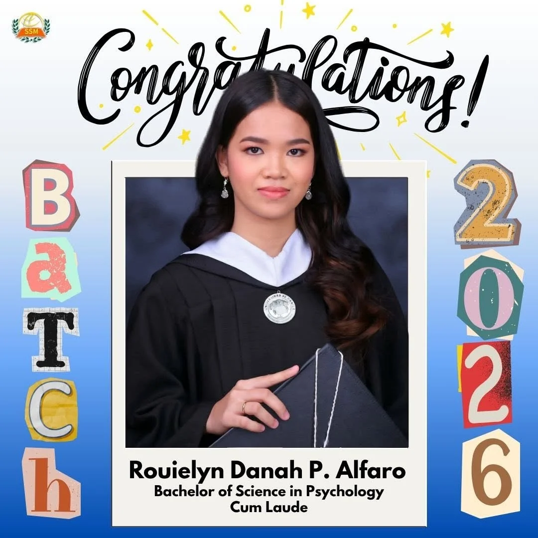 Rouielyn Danah P. Alfaro, Bachelor of Science in Psychology, Cum Laude