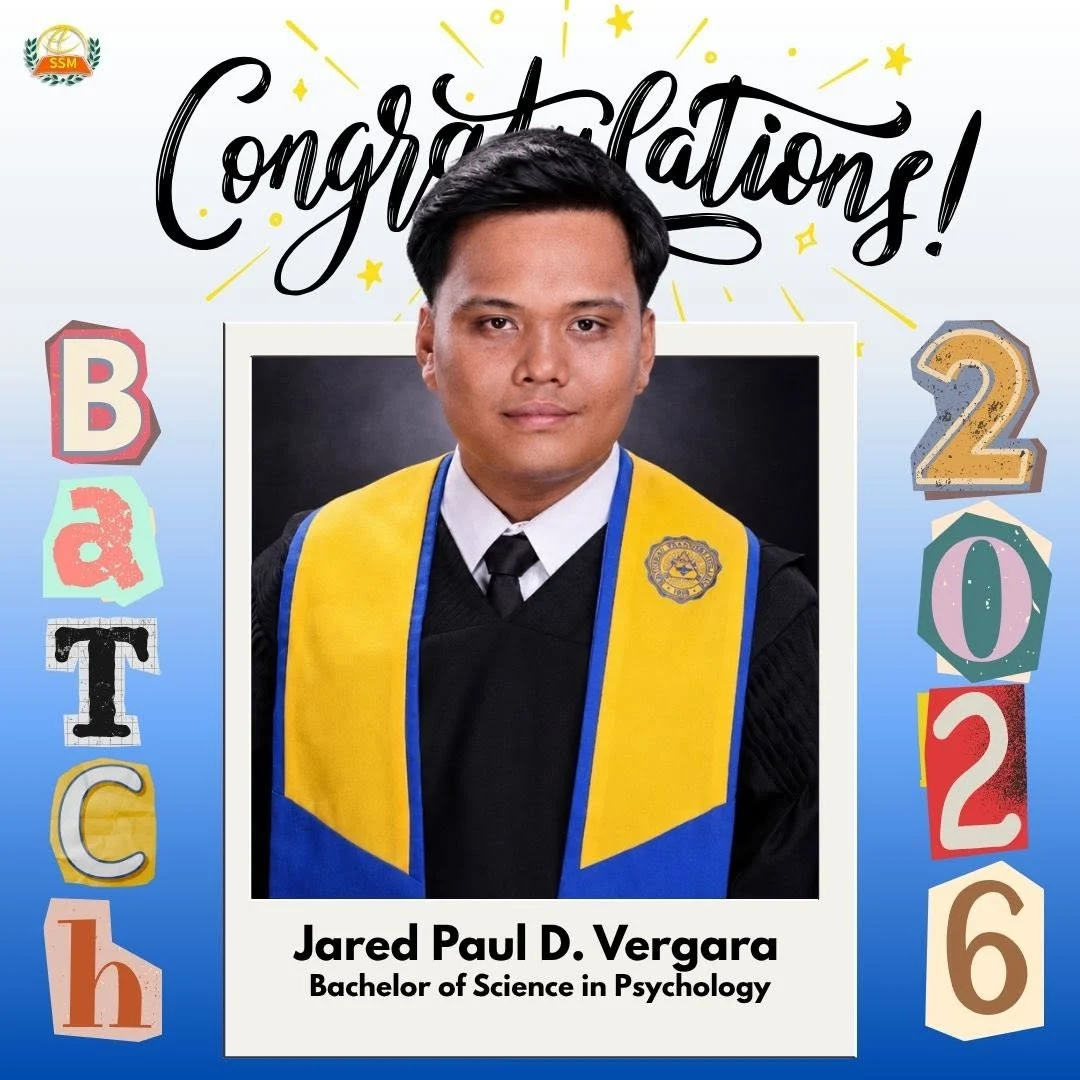 Jared Paul D. Vergara, Bachelor of Science in Psychology