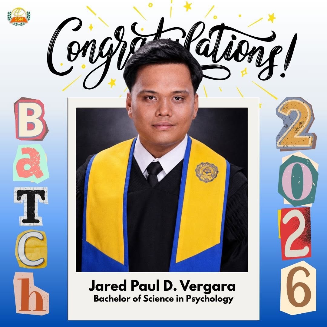 Jared Paul D. Vergara, Bachelor of Science in Psychology