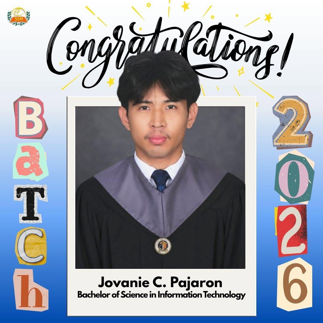 Jovanie C. Pajaron, Bachelor of Science in Information Technology