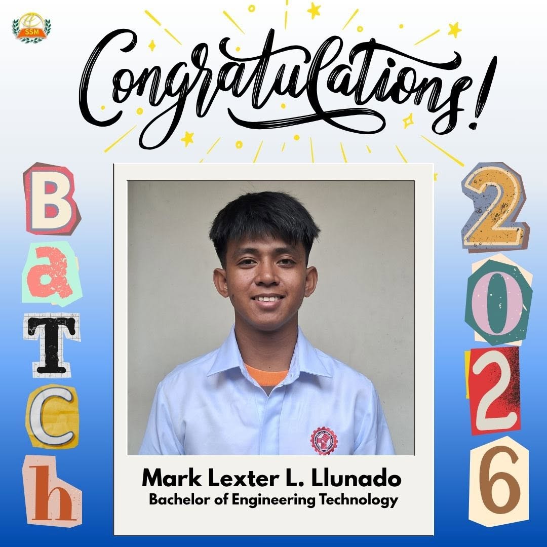 Mark Lexter L. Llunado, Bachelor of Engineering Technology