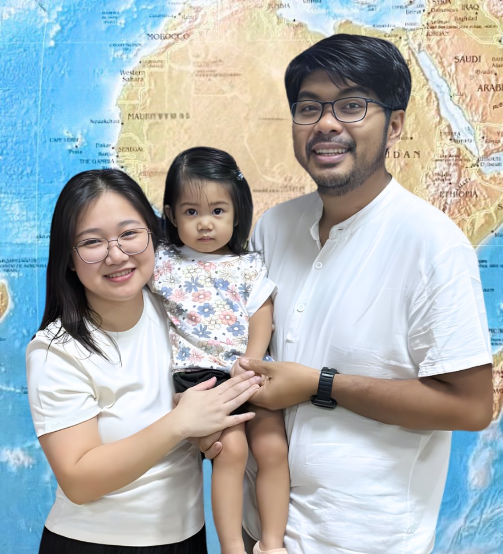 Andrew and Mary Rose Cudel with their daughter Shiloh Amarie